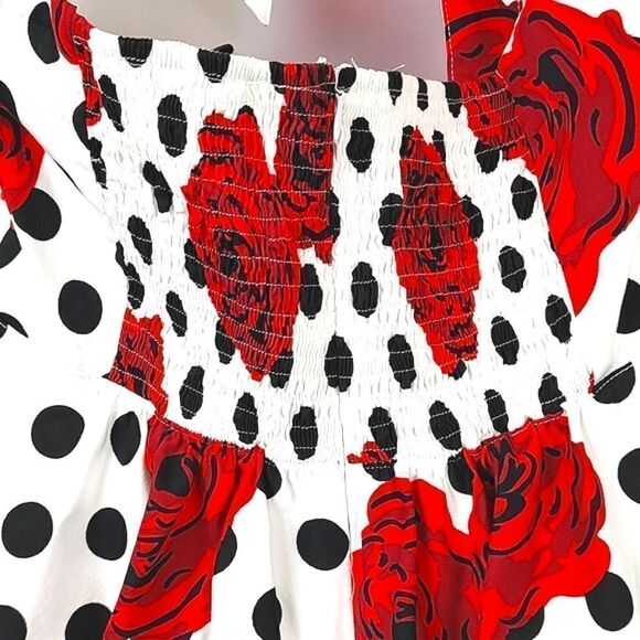 Grace Karin Halter Swing Dress Rose Floral 1950's Size XXXL - Picture 7 of 9